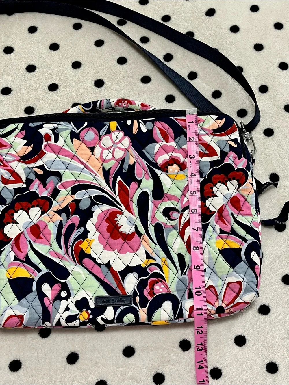 Vera Bradley Laptop Crossbody Workstation Bag in Mod Floral Pink